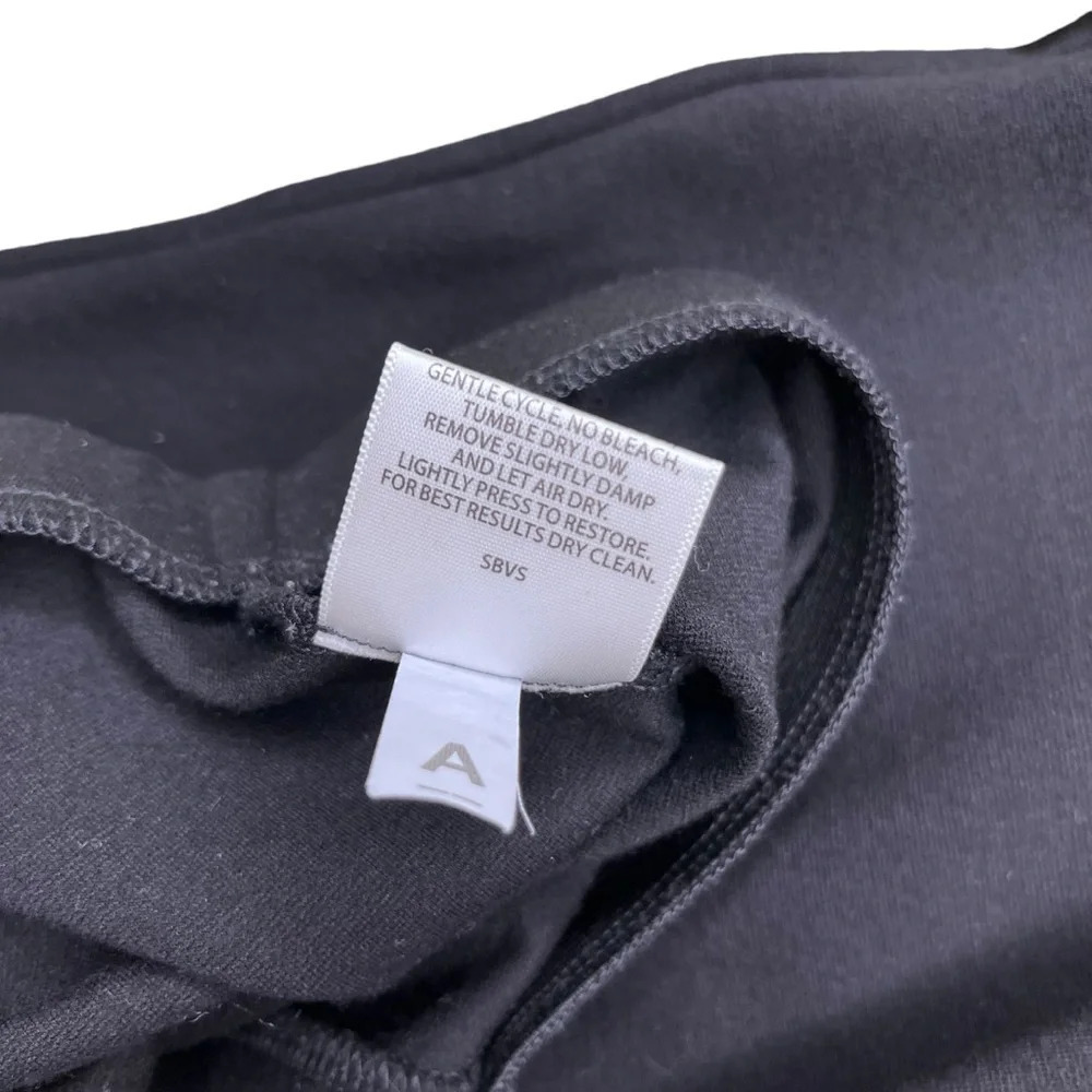 Eileen Fisher Black Ponte Knit Pull-On Elastic Waist Pant Size Small - Picture 9 of 9